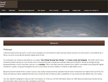 Tablet Screenshot of colonialfuneralhome.org